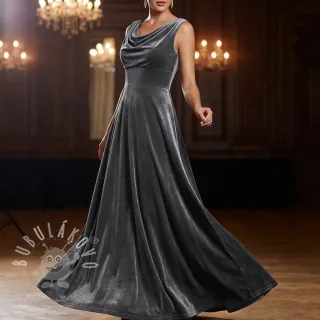 Samet VELVET STRETCH dark grey