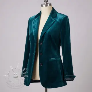 Samet VELVET STRETCH petrol