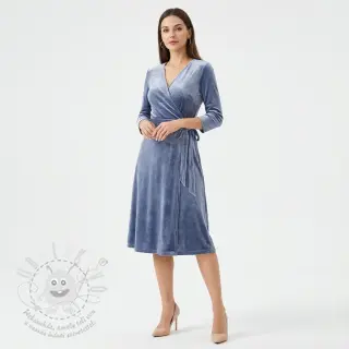 Samet VELVET STRETCH blue