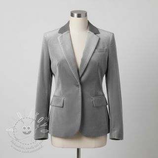 Samet VELVET STRETCH light grey