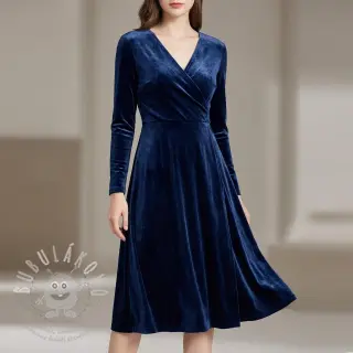 Samet VELVET STRETCH navy