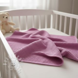 Bavlna s vaflovou vazbou pink