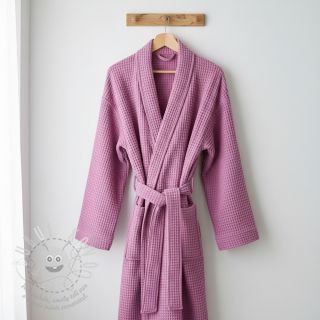 Bavlna s vaflovou vazbou pink