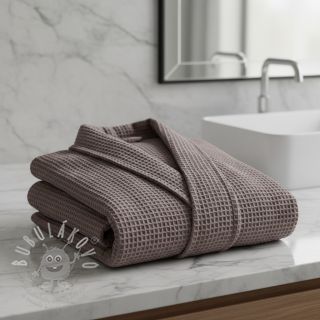 Bavlna s vaflovou vazbou taupe