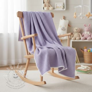 Bavlna s vaflovou vazbou bright lilac