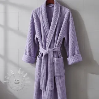 Bavlna s vaflovou vazbou bright lilac