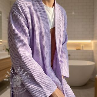 Bavlna s vaflovou vazbou bright lilac