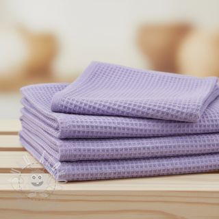 Bavlna s vaflovou vazbou bright lilac
