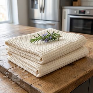 Bavlna s vaflovou vazbou SIMPLY NATURAL