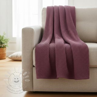 Bavlna s vaflovou vazbou purple