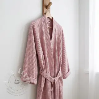 Bavlna s vaflovou vazbou lilac