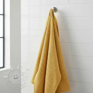 Bavlna s vaflovou vazbou soft yellow