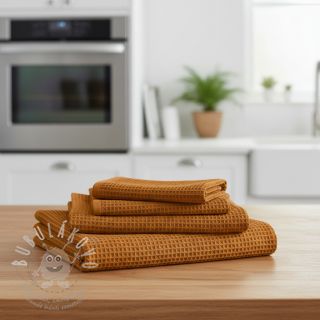 Bavlna s vaflovou vazbou rust