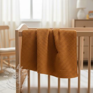 Bavlna s vaflovou vazbou rust