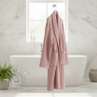 Bavlna s vaflovou vazbou bleached rose