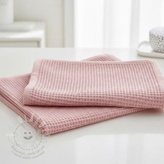 Bavlna s vaflovou vazbou bleached rose