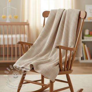 Bavlna s vaflovou vazbou camel