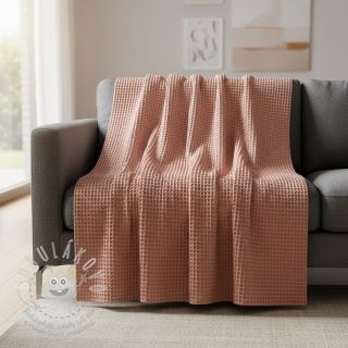 Bavlna s vaflovou vazbou blush