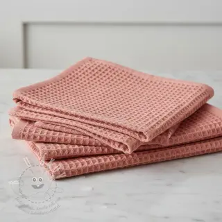 Bavlna s vaflovou vazbou blush