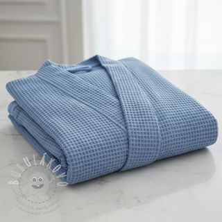 Bavlna s vaflovou vazbou blue