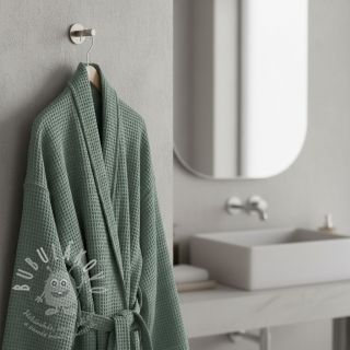 Bavlna s vaflovou vazbou dark green