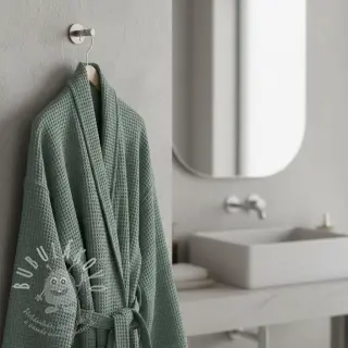 Bavlna s vaflovou vazbou dark green