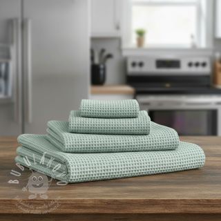 Bavlna s vaflovou vazbou green