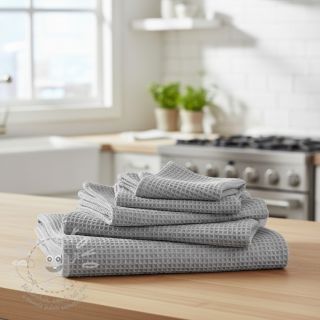 Bavlna s vaflovou vazbou grey