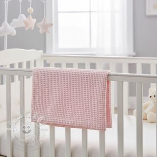 Bavlna s vaflovou vazbou light rose