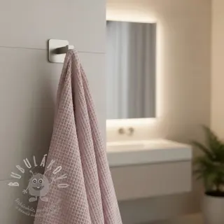 Bavlna s vaflovou vazbou old rose