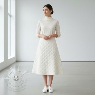 Dvojitá gázovina/mušelín QUILT ecru