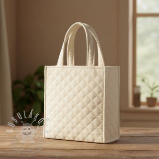 Dvojitá gázovina/mušelín QUILT ecru