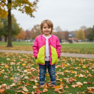 Prošev Graphic square pink lime