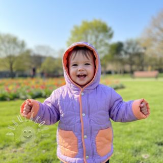 Prošev Graphic square lilac apricot