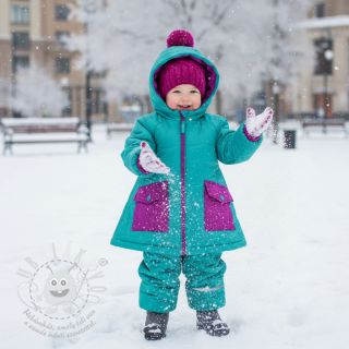 Prošev Graphic square cyan cerise