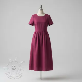 Len předepraný STONEWASHED PREMIUM bordeaux