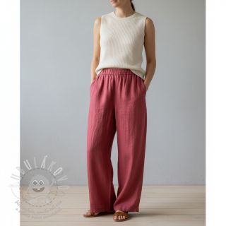 Len předepraný 170 g rose pink