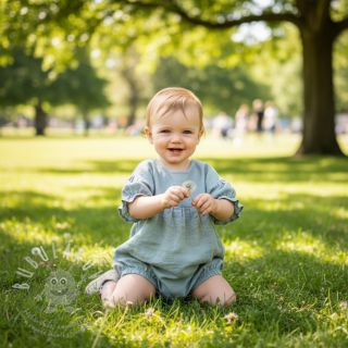 Len předepraný 170 g sage grey