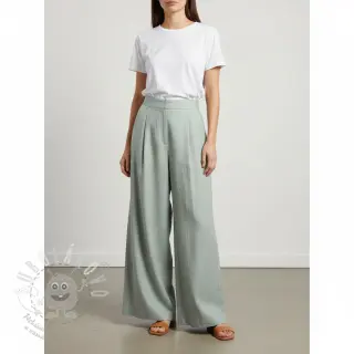 Len předepraný 170 g sage grey