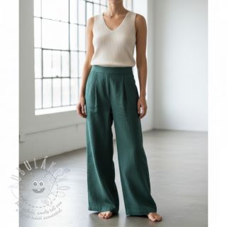 Len předepraný 170 g forest green