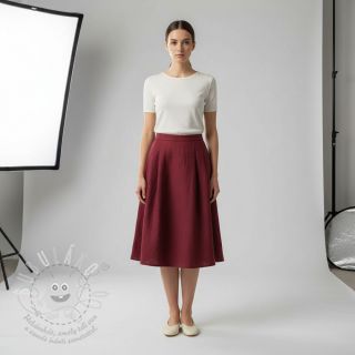 Len předepraný 170 g bordeaux