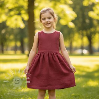 Len předepraný 170 g wine red