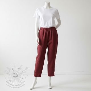 Len předepraný 170 g wine red