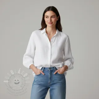 Len předepraný 170 g white