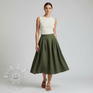 Len předepraný forest green