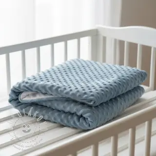 Minky shadow blue