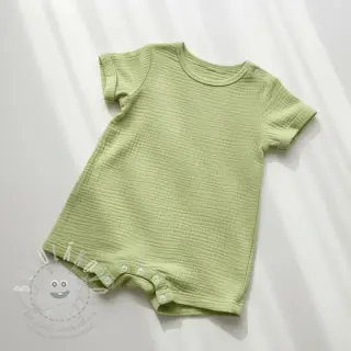 Dvojitá gázovina/mušelín soft green
