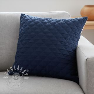 Dvojitá gázovina/mušelín QUILT navy