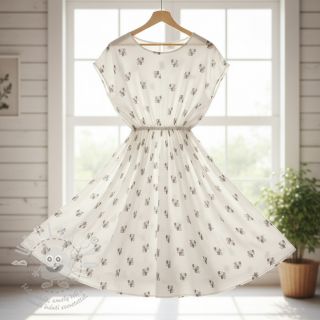 Dvojitá gázovina/mušelín Animals design A digital print ORGANIC