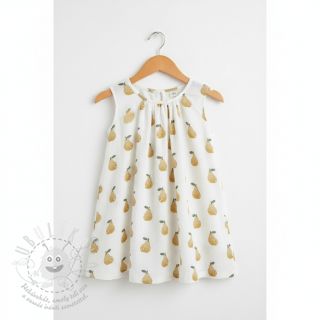 Dvojitá gázovina/mušelín Pears design B digital print